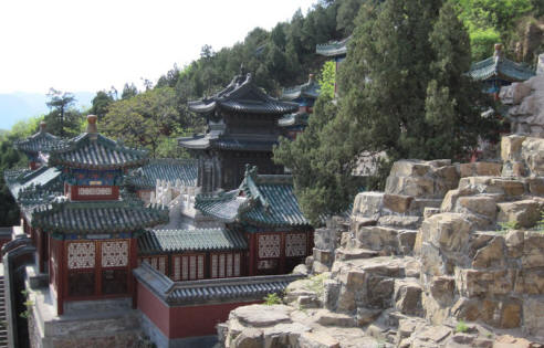 Hillside at the top of the Tower of the Fragrance of the Buddha