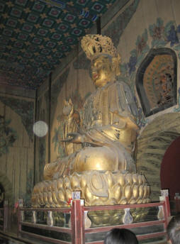 Probably a Buddha in the Tower of the Fragrance of the Buddha. We saw so many Buddhas on this trip, so I'm not exactly sure.