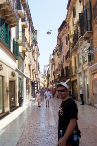 Street lined with shops